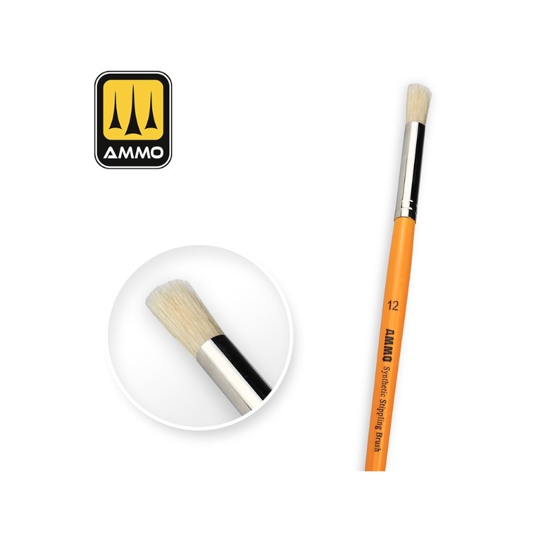 Pincel sintético para puntear Nº12.