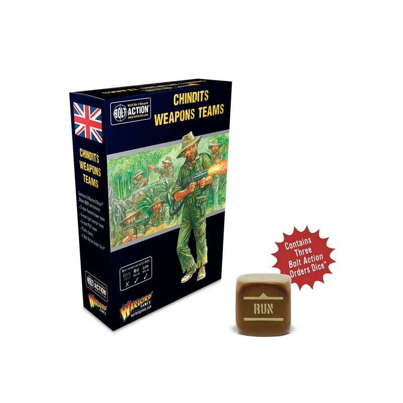 Equipos de armas Chindit.