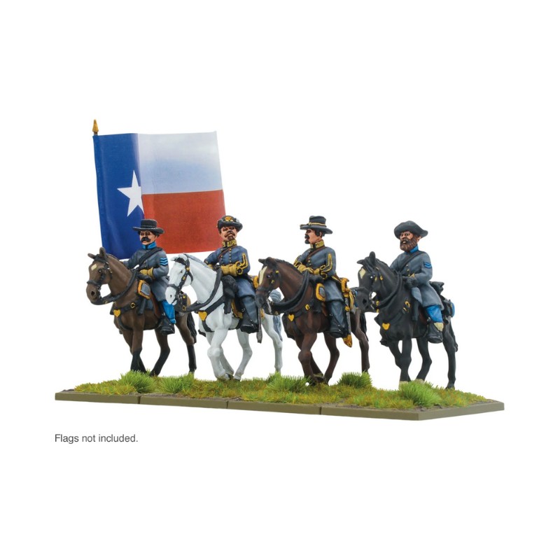 General confederado de la ACW y su personal A. Black Powder.