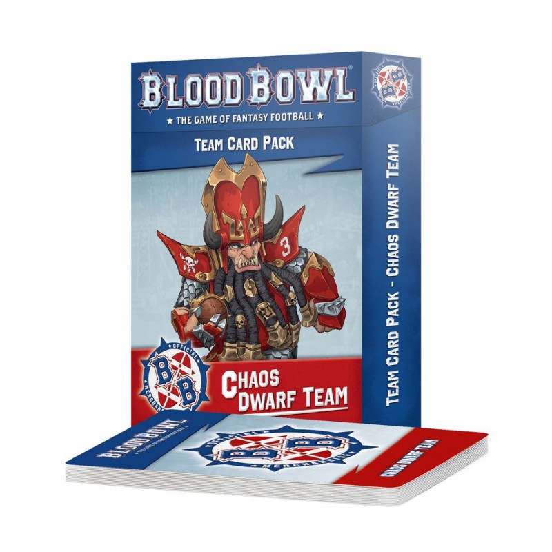 Blood Bowl Equipo Caos Dwarf – Cartas (Inglés).