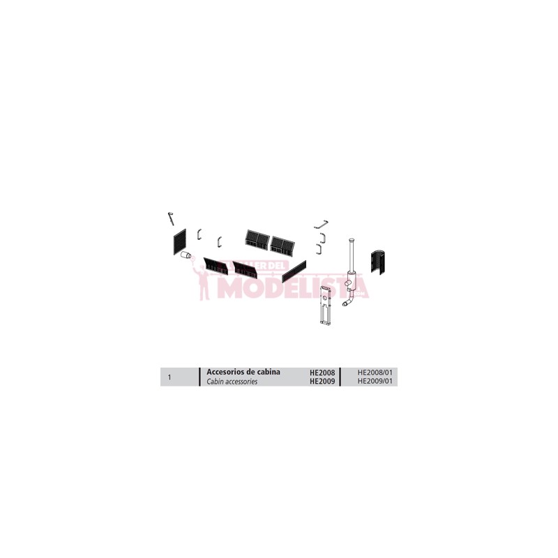 Acessories for dresina KLV.