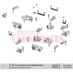 Ensemble d’accessoires pour bloc moteur. Dresina KLV.