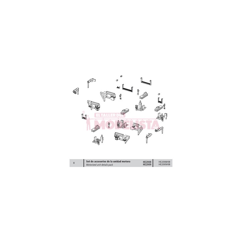 Motorized unit details pack for dresina KLV.