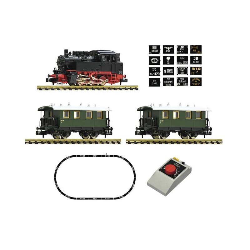 Set de iniciación analógico. Locomotora vapor serie 80.