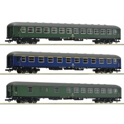 Set mit 3 Wagen D 377 "Hispania-Express", DB.