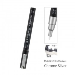 Super Metallic Marker: Chromsilber.