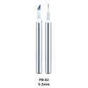 Tungsten steel push broach, 0.2 mm.