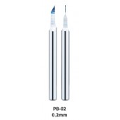 Tungsten steel push broach, 0.2 mm.