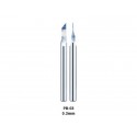 Tungsten steel push broach, 0.3 mm.