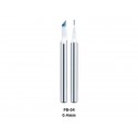 Tungsten steel push broach, 0.4 mm.