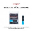 Tungsten steel triangle carving knife.