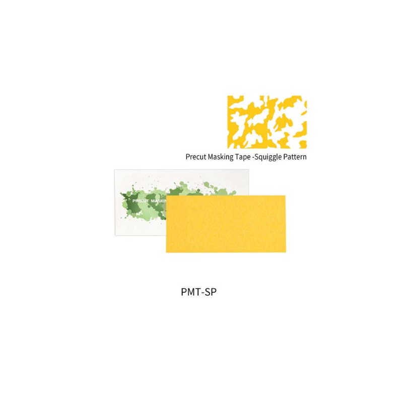 Hojas de enmascarar, líneas onduladas.