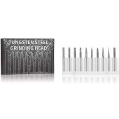 Tungsten carbide rotary burr set.