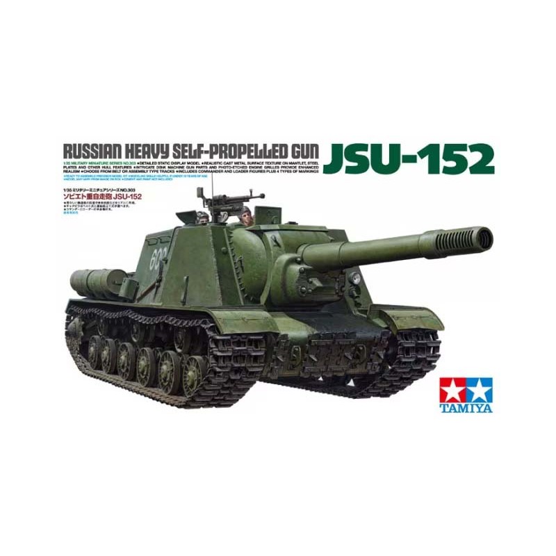 Autopropulsado soviético JSU-152.