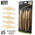 Wooden Modeling Tools.