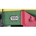 Placas de matricula laterales (x2).