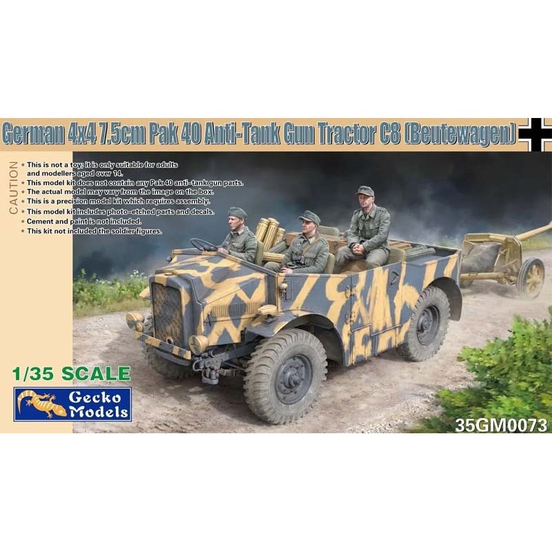 4x4 con cañón de 7.5cm Pak 40.