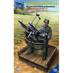 Zwillingssockel 36 com soldado.