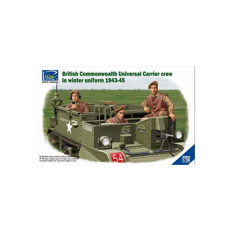 Carristas del Universal Carrier, invierno.