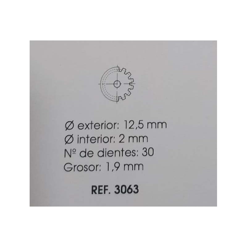 Engranaje metálico. GUNTHER