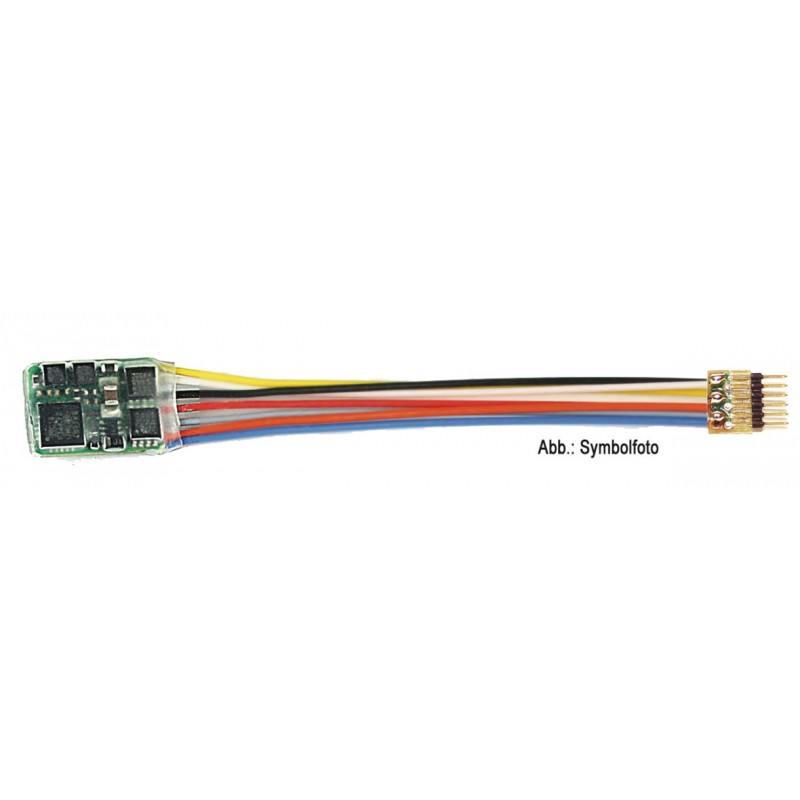Decodificador con cables y enchufe de 6 polos (NEM 651). Decodificador con cables y enchufe de 6 polos (NEM 651).