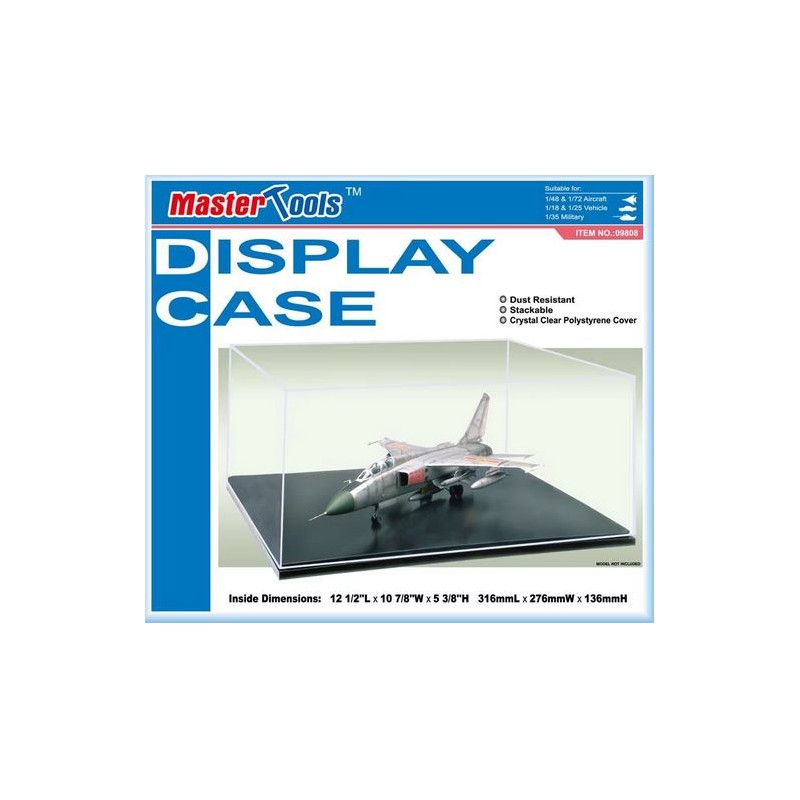 Display case. 364 x 186 x 121 mm.