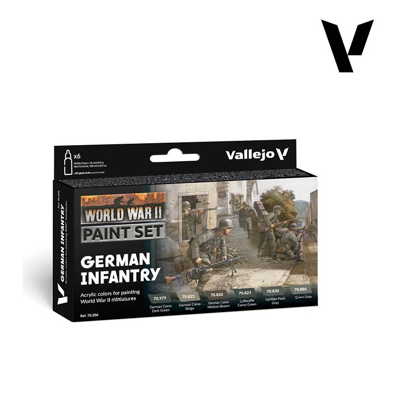 Set de pinturas: infantería alemana.