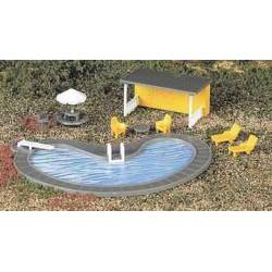 Piscina y accesorios.