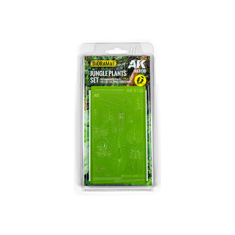 Jungle plants set.