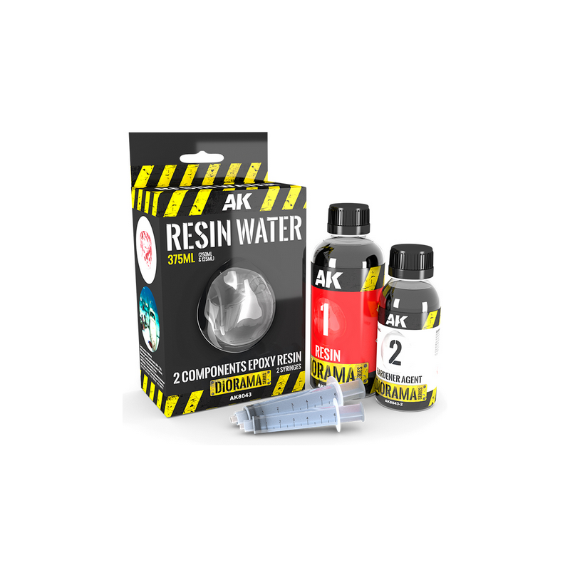 Resin water - resina epoxi 2 componentes (375 ml).