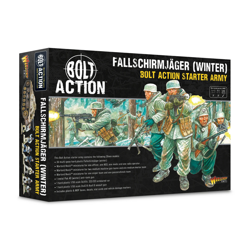 Ejército inicial Fallschirmjäger (invierno). Bolt Action.