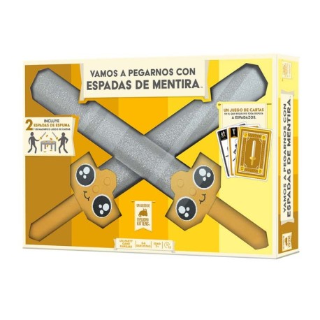 On va se frapper avec de fausses épées.