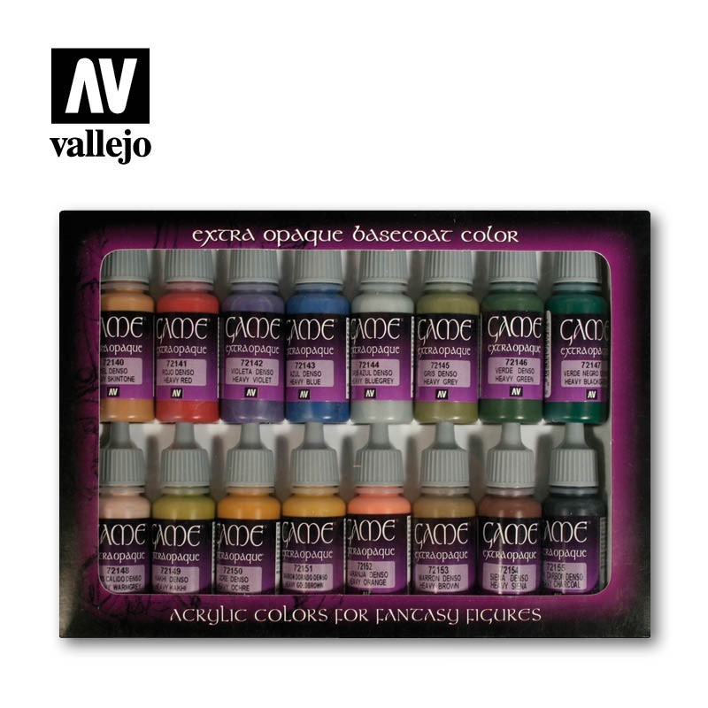 Conjunto de cores extra opacas. Conjunto de cores extra opacas.