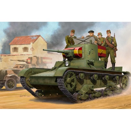 Soviet T-26 Light Infantry Tank Mod.1935. HOBBY BOSS 82496