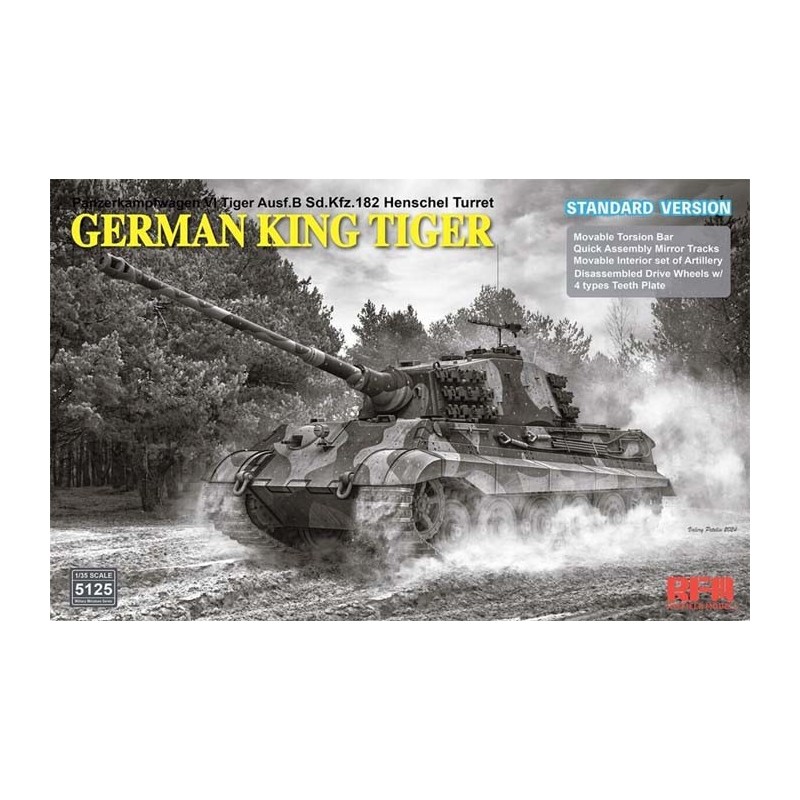 Rei Tigre Ausf.B Sd.Kfz.182, torre Henschel.
