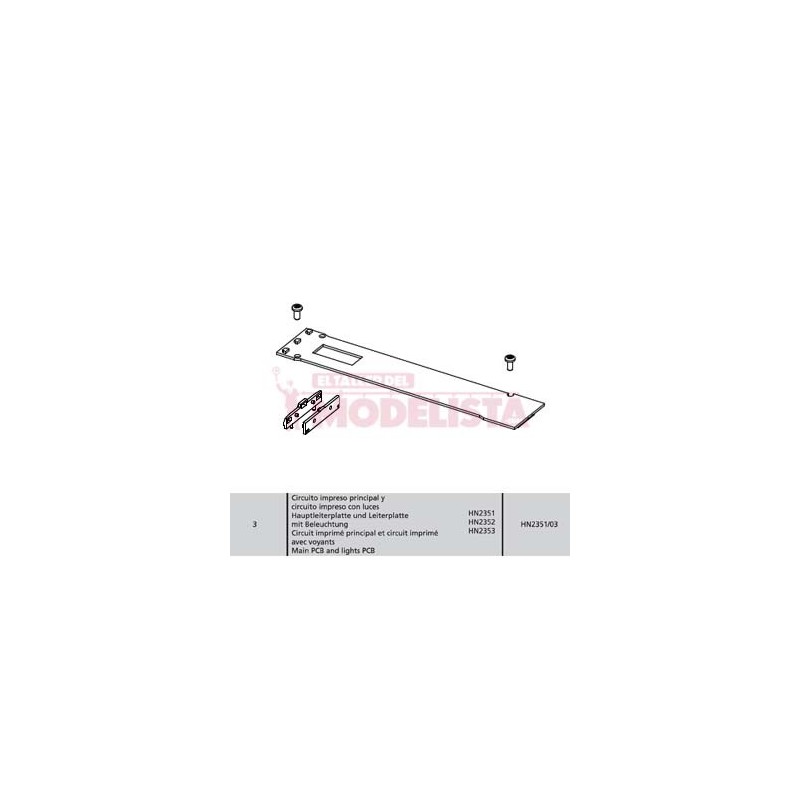 Main PCB and lights PCB, RENFE 591.