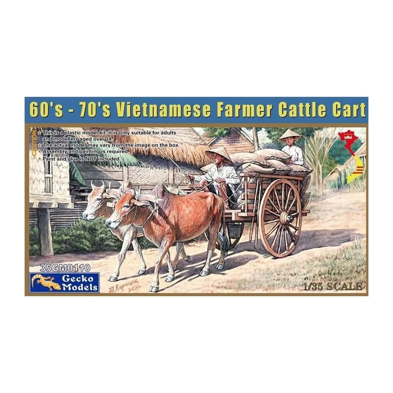 Charrette d’un agriculteur vietnamien.