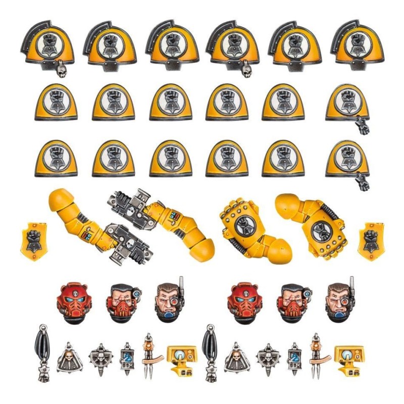 Améliorations et décalcomanies Imperial Fists. Améliorations et décalcomanies Imperial Fists.