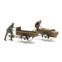 Sweating cargo cyclists.
