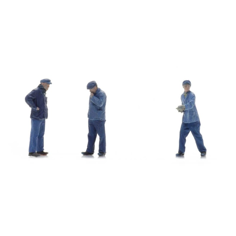 Le personnel des chemins de fer de l’ère de la vapeur.