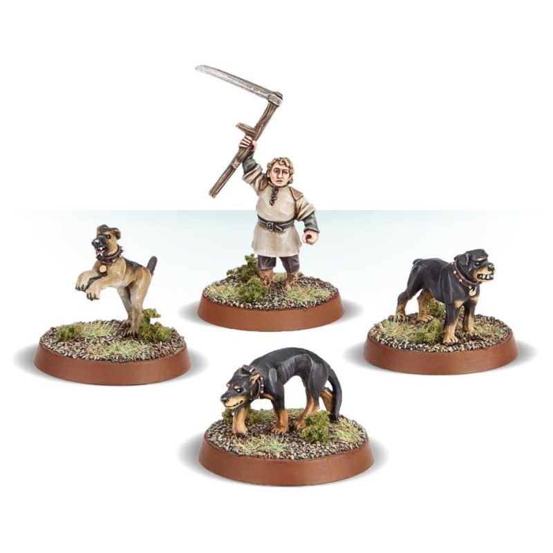 Larvas e cães de caça. Larvas e cães de caça.