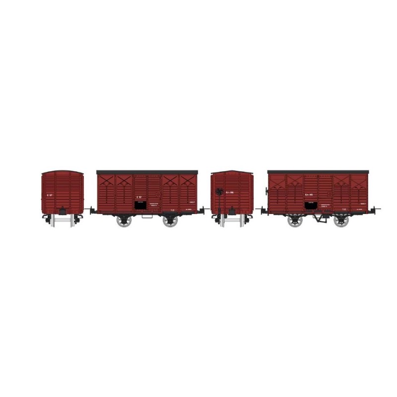 Set de vagones cerrados, SNCF.