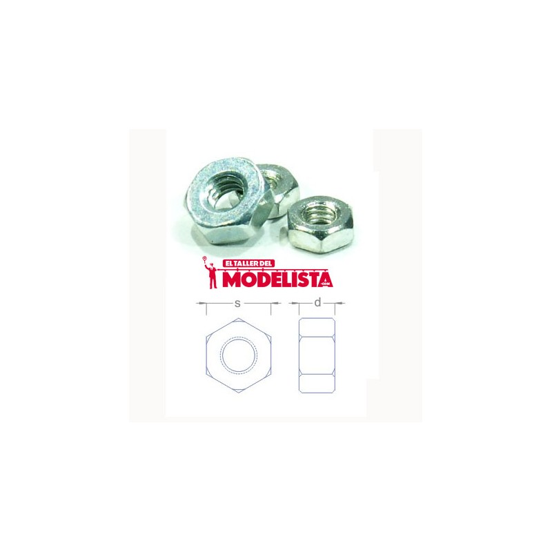 Tuercas de acero M3 (x20). RB 037-30 Tuercas de acero M3 (x20). RB 037-30