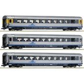 Set de 3 coches EuroCity, Cisalpino.