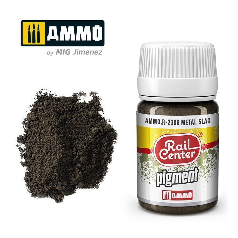 Pigmento Escoria Metálica, 35 ml. Rail Center.