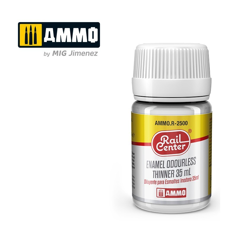 Enamel Odourless Thinner, 35 ml. Rail Center. Enamel Odourless Thinner, 35 ml. Rail Center.