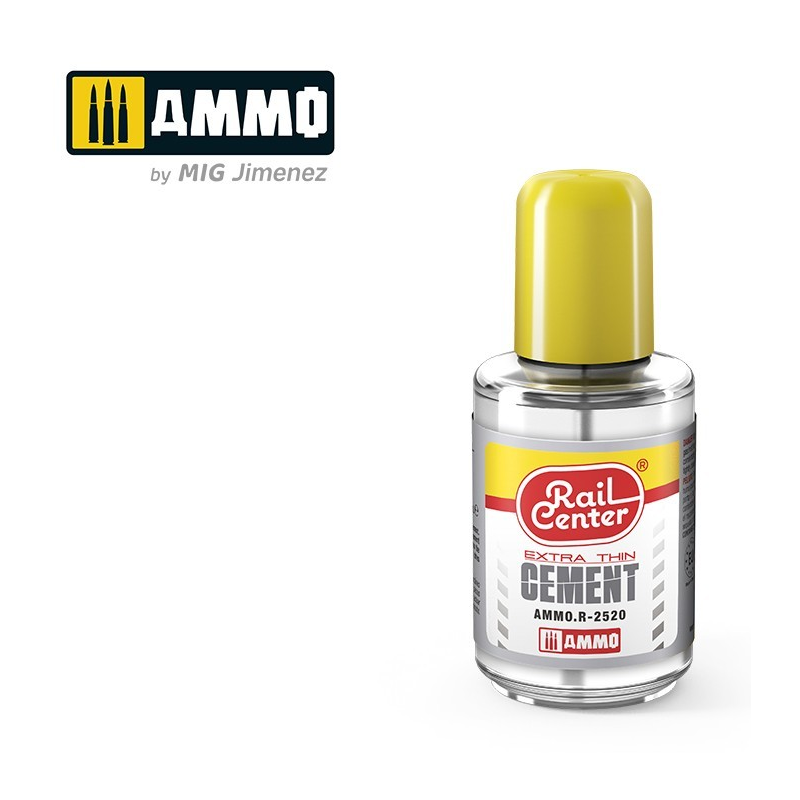 Extra-Thin Cement , 30 ml. Rail Center.