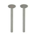 Set of 2 flat circular mills 10 mm.