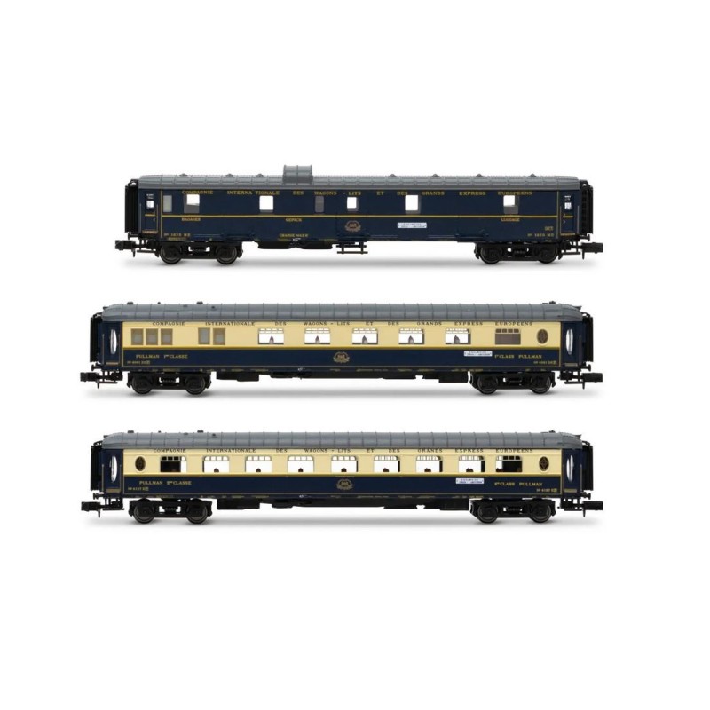 Secondo set di 3 carrozze "Edelweiss Pullman Express". CIWL. Secondo set di 3 carrozze "Edelweiss Pullman Express". CIWL.