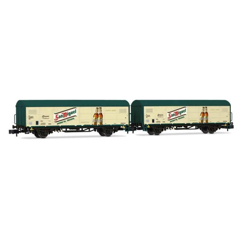 Conjunto de dois vagões JPD ''San Miguel'', RENFE.